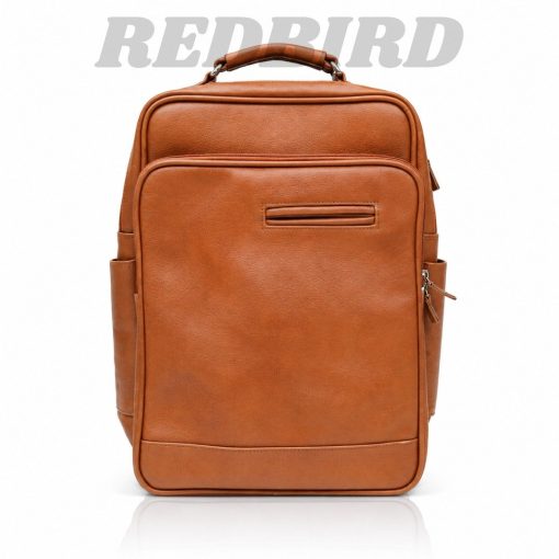 Genuine Leather Backpack Brown