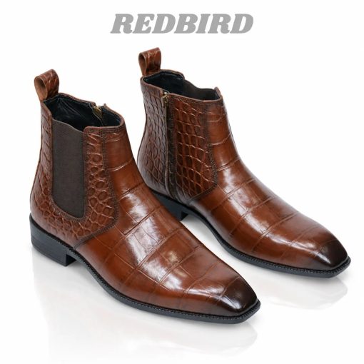 Genuine Leather Brown Chelsea Boot